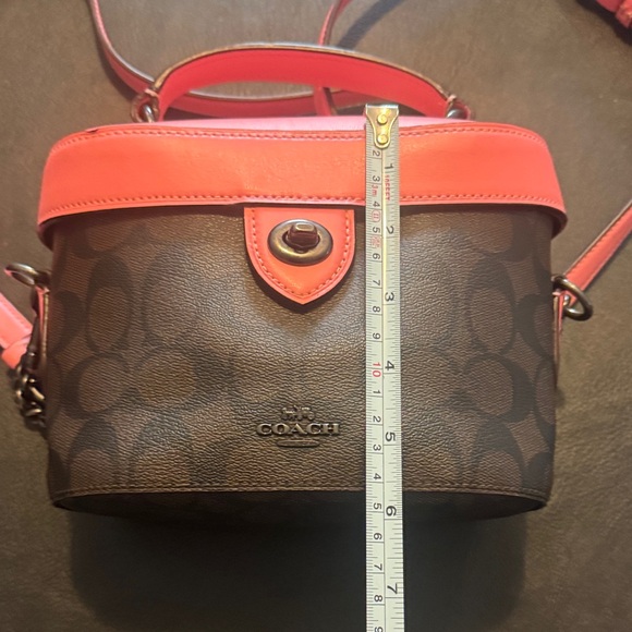 Coach Crossbody Bag in Brown and Peach only used once to a game - Picture 15 of 16